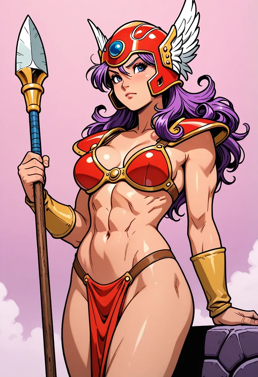 AI art "Female Warrior DQ3"