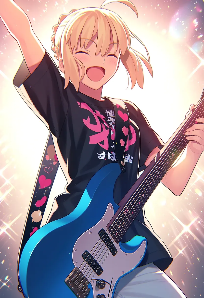AI art "Saber x Rock"