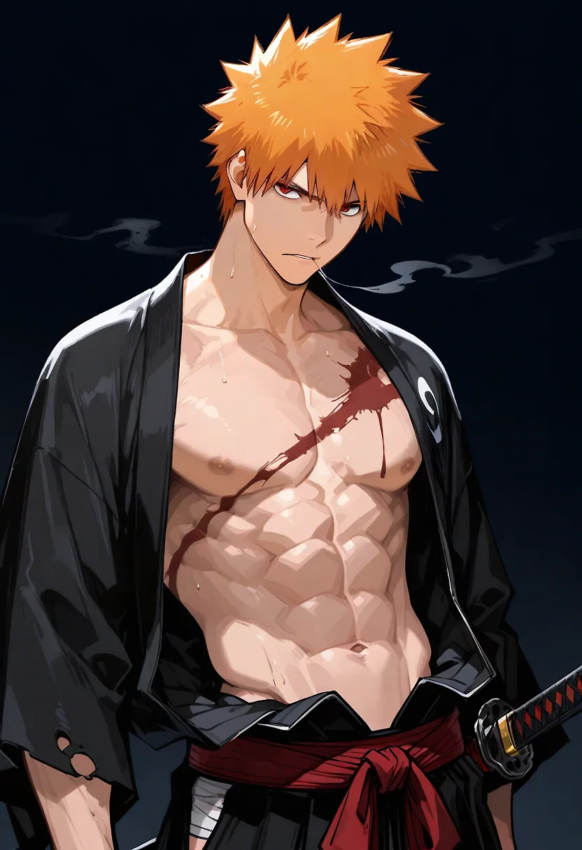 AI art "Ichigo after fight"