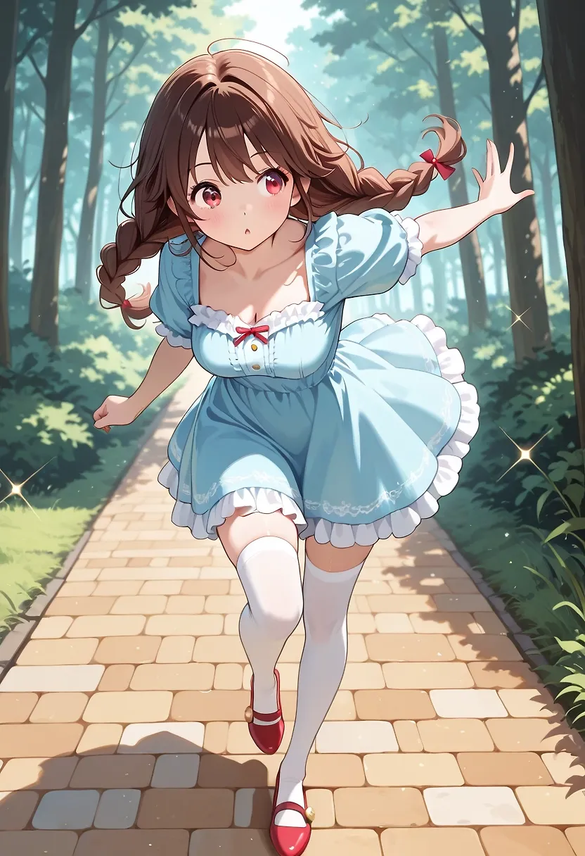 AI art "The Wonderful Waifus of Oz" with user description "The Waifu Beam strikes again.  And this time…

We’re off to see the…wizard?  Witch?  Either way, I don’t remember them being this cute."