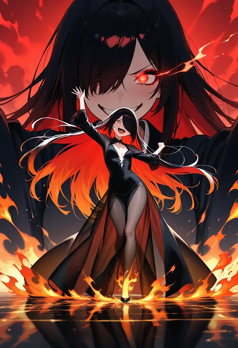 Clea dancing with flames