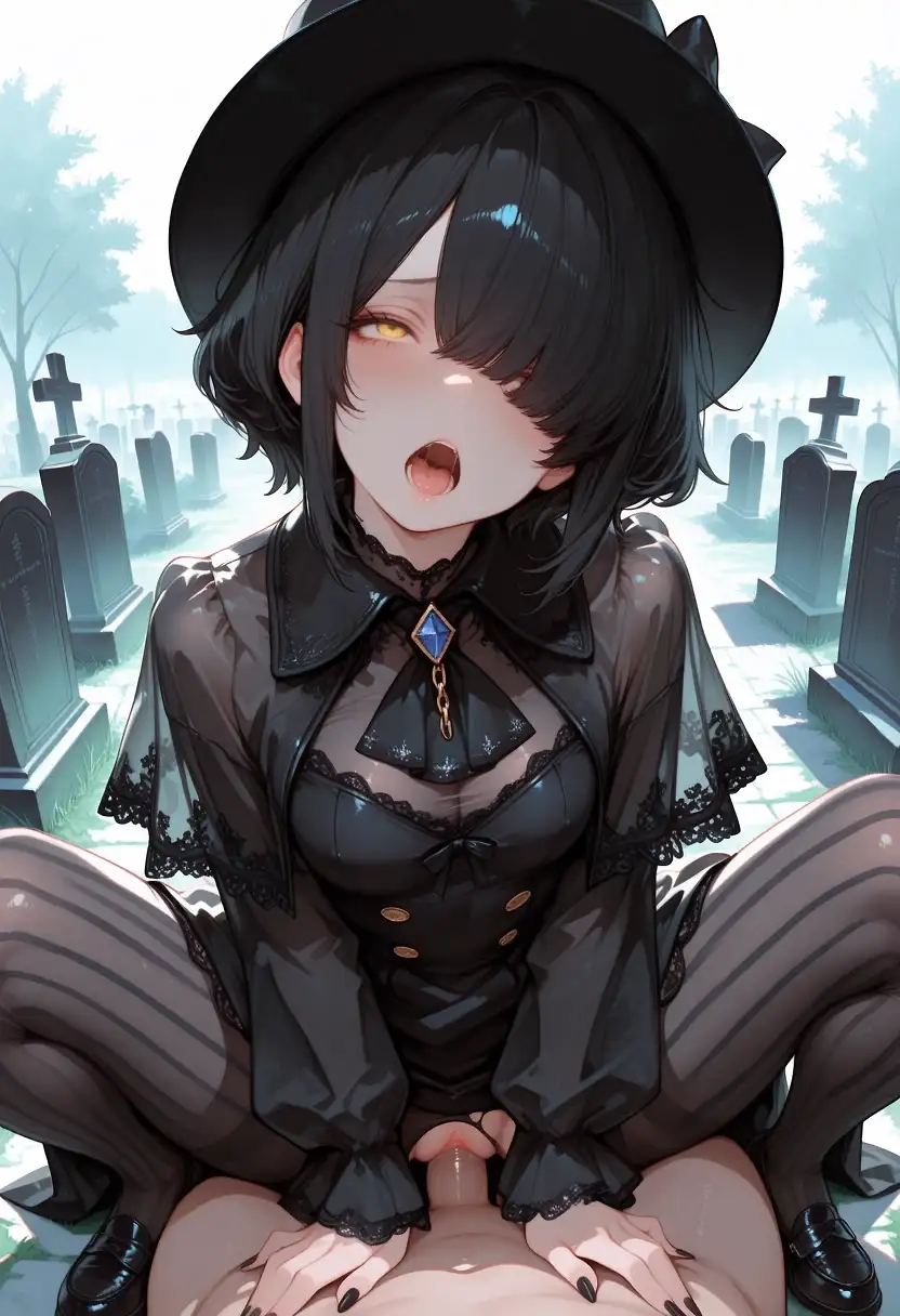 AI art 'sex at graveyard'