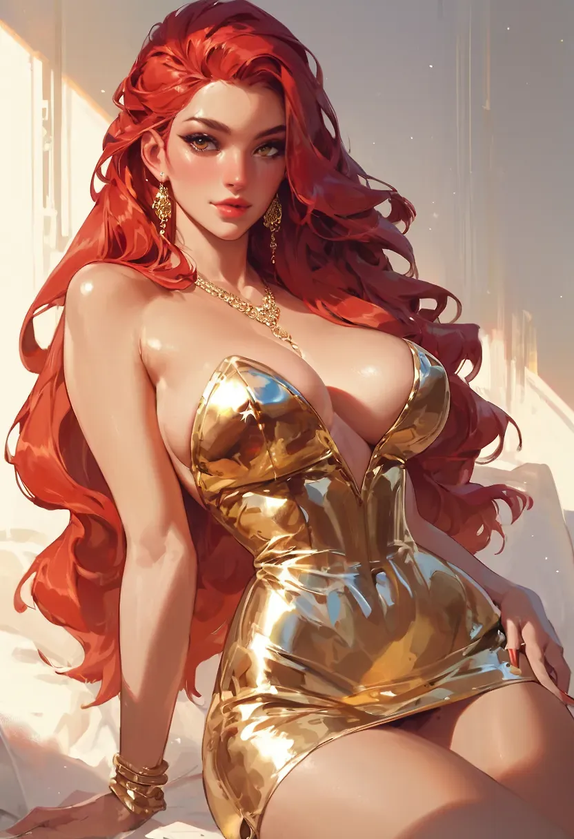 AI art "Red & Gold"