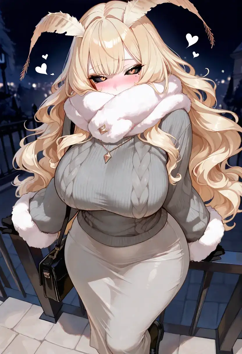 AI art "Moth Milf"