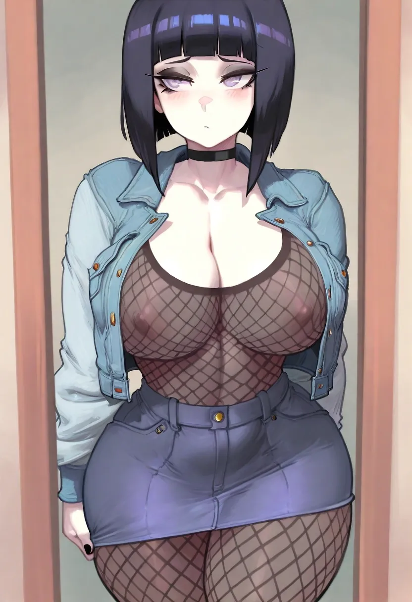 AI art "Hinata Hyuuga Alternative Outfit"