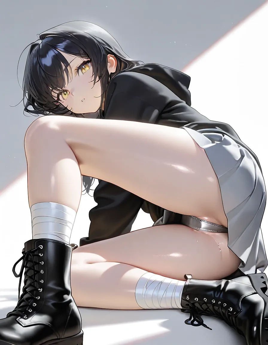 AI art "anime girl with short(2)"