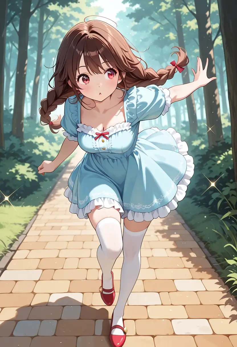 AI art 'The Wonderful Waifus of Oz' with user description 'The Waifu Beam strikes again.  And this time…

We’re off to see the…wizard?  Witch?  Either way, I don’t remember them being this cute.'