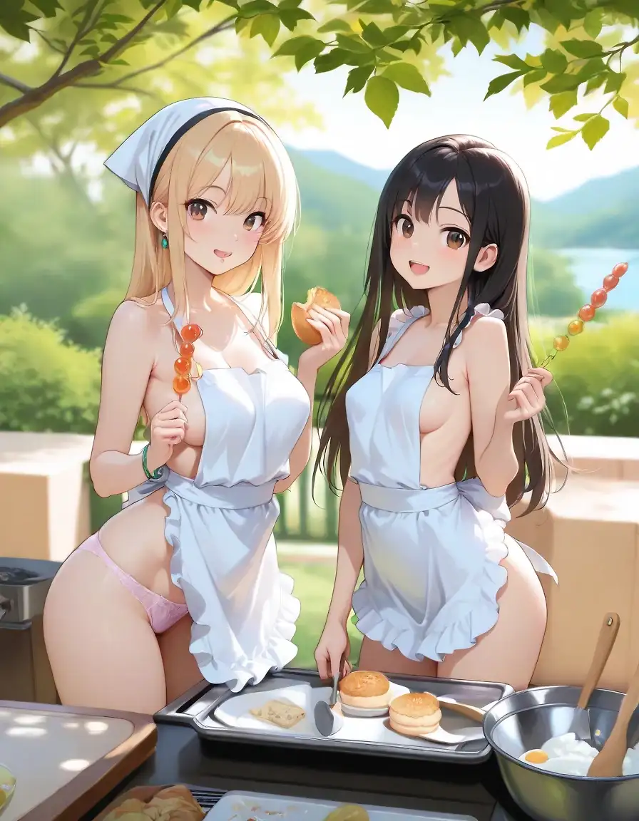 AI art 'Outdoor cooking'