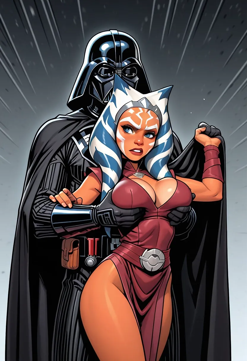 Dark Vador and Ahsoka
