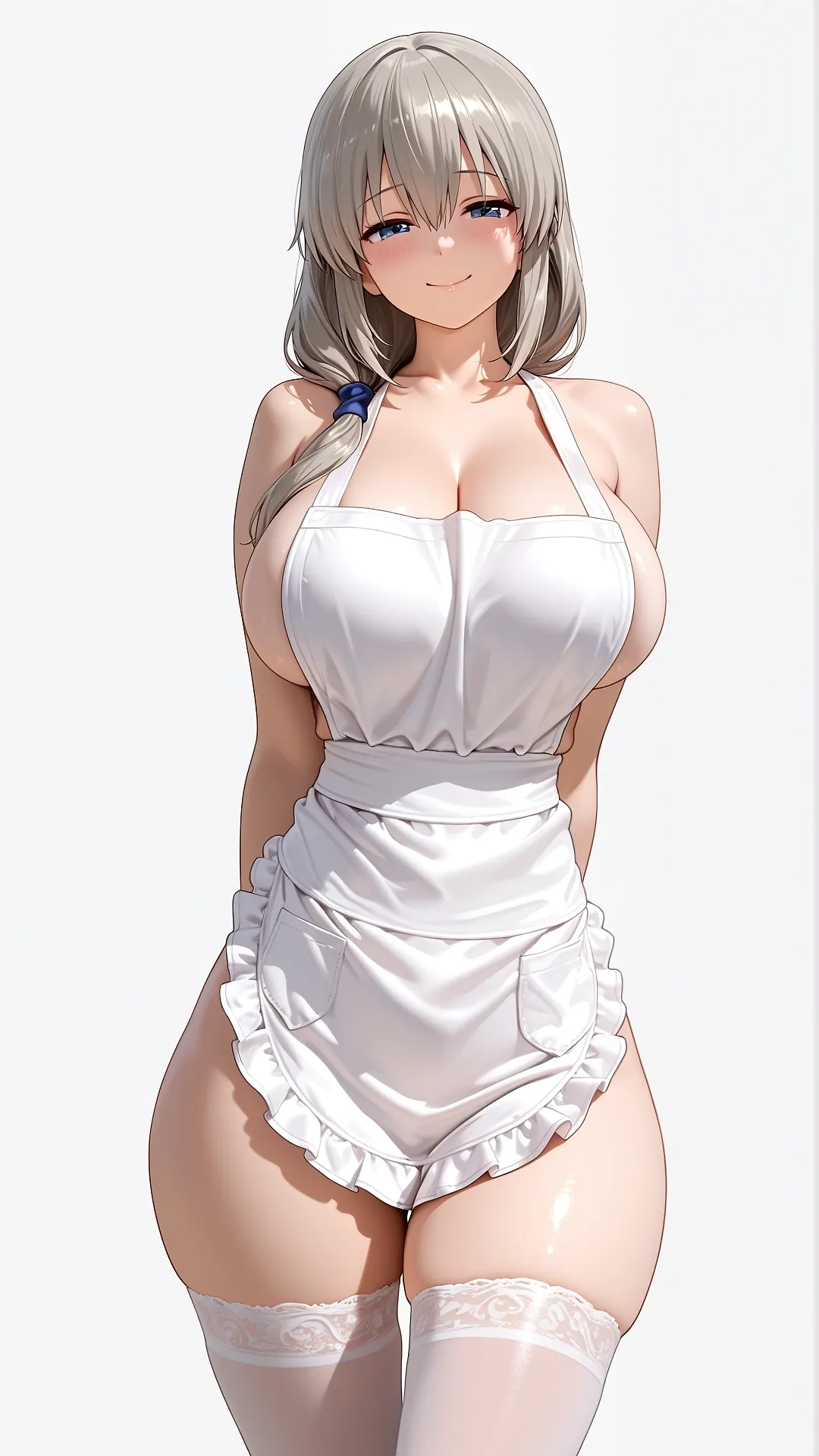 Uzaki Tsuki, the best MILF with sexy apron that we would like to have at home