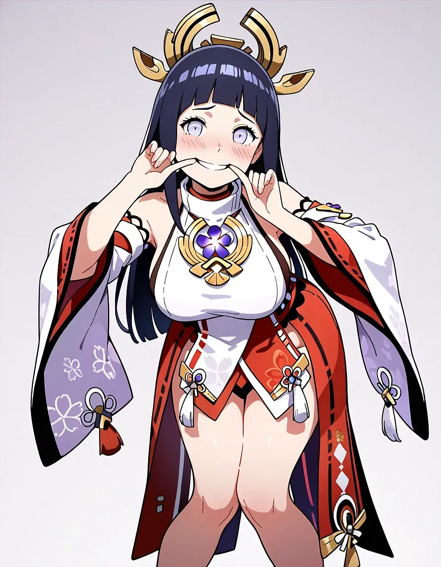 AI art "Hinata looks pretty good in this, that black dude also agrees"