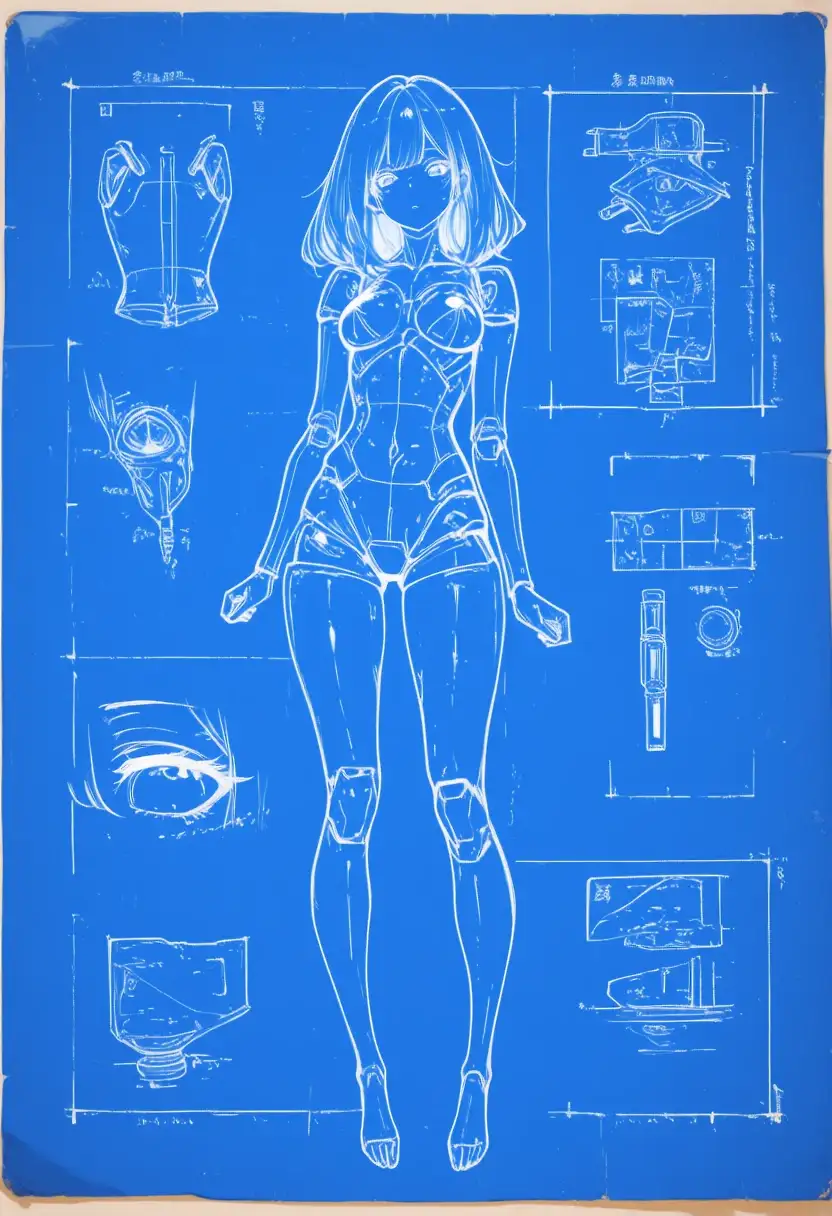 AI art "Blueprint"