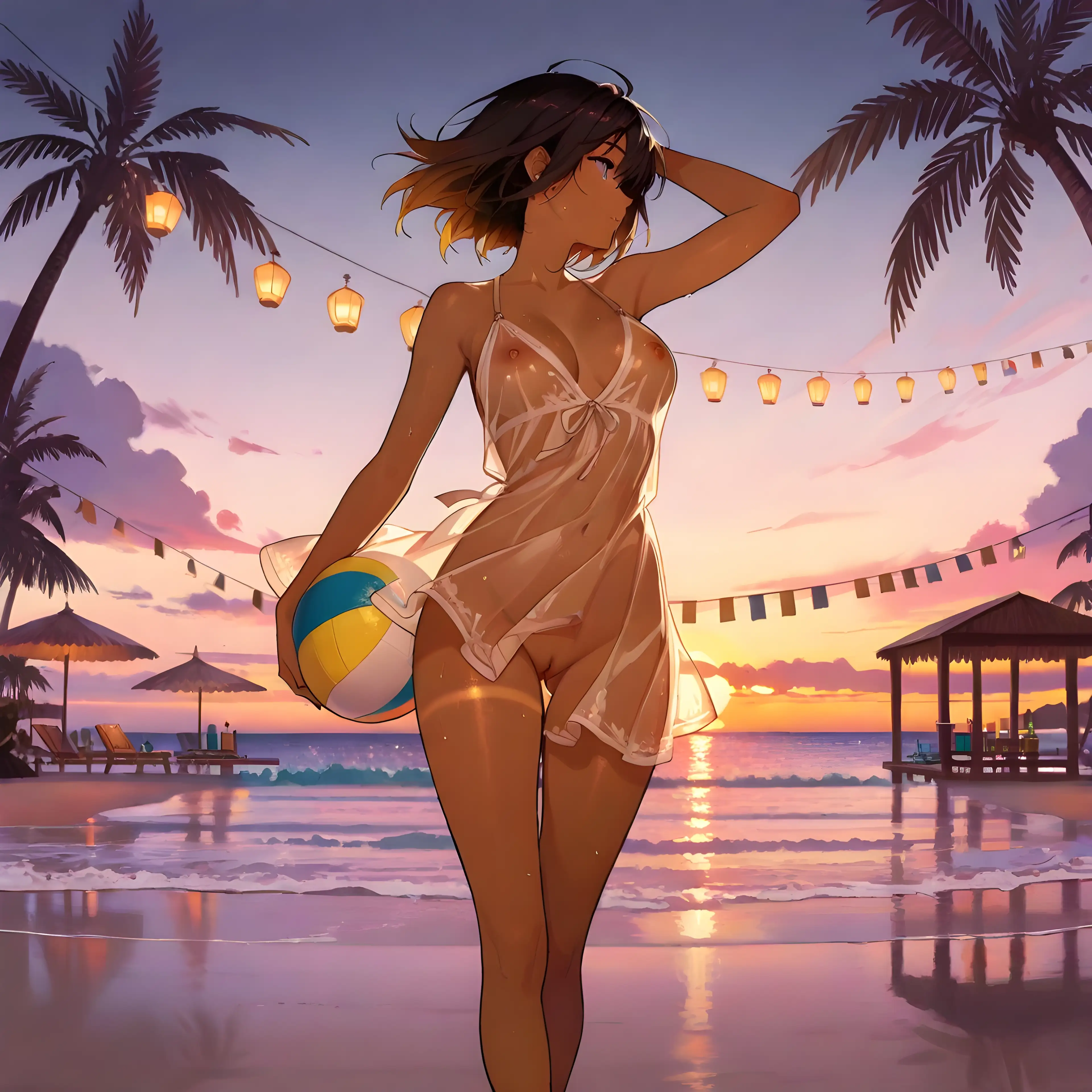 AI art 'Cuban Sunset' with user description 'The sun was sinking.

The cocktails were cold.

And somehow the world seemed to slow down just enough to be appreciated.

No schedules.

No deadlines.

No destination.

Just warm sand beneath bare feet,
the scent of rum in the air,
and another Caribbean sunset painting the horizon gold.

Between the last rays of sunlight
and the first stars of the evening,
Cuba reveals its greatest secret:

Life was never meant to be rushed.

It was meant to be lived.

One sunset.

One cocktail.

One unforgettable moment at a time.

Some places are visited.

Others stay with you forever. ☀️🍹🌴'