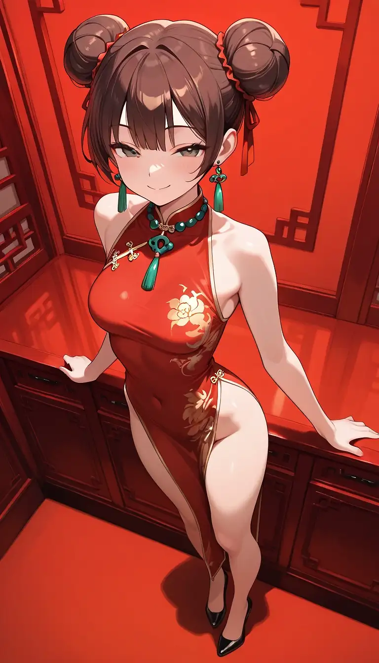 AI art "Lunar New Year model naughty edition"