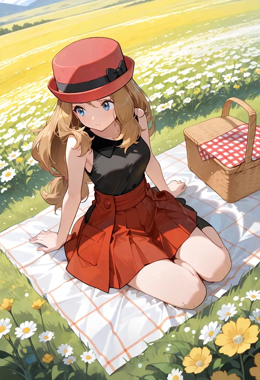 Serena cleaning up her mess