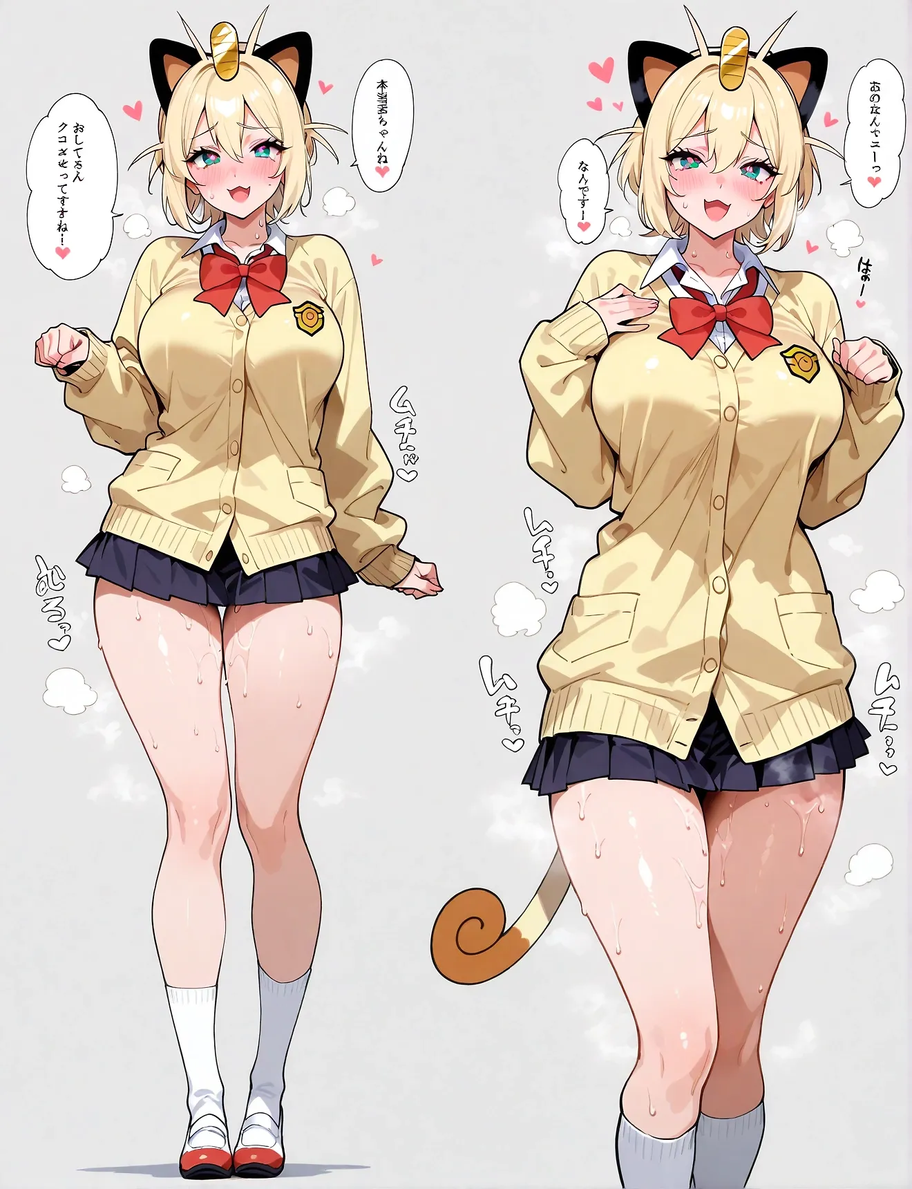 Pokémon high school girl concept (100)