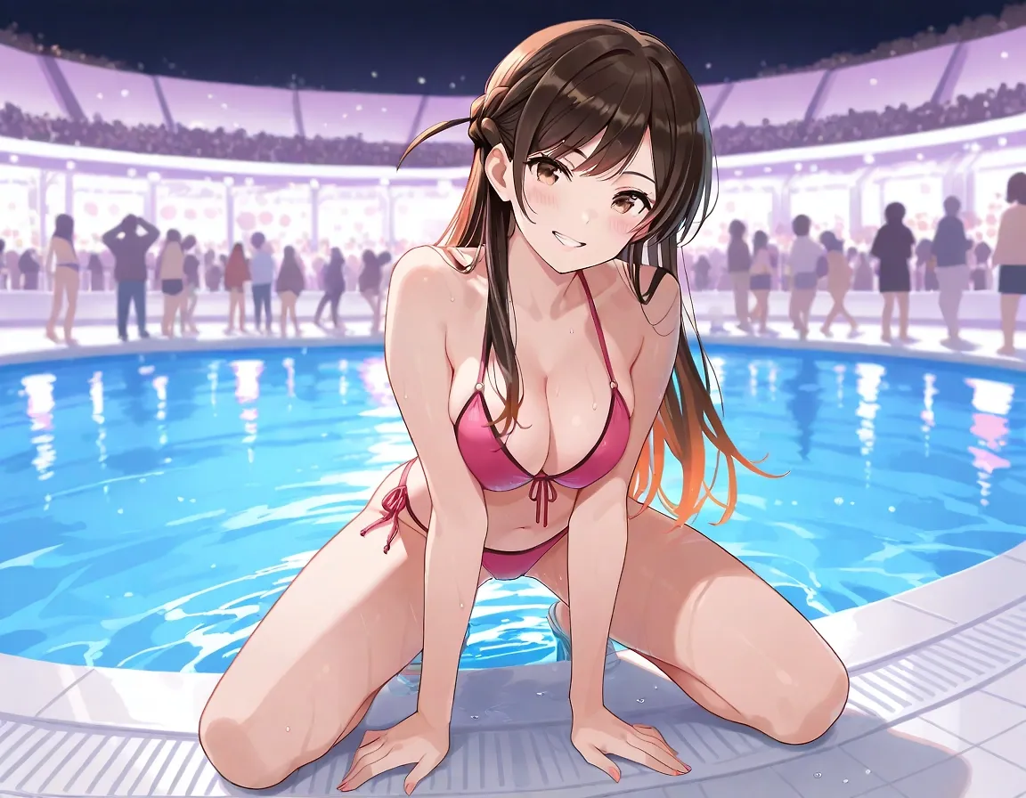Mizuhara Chizuru - A day at the pool
