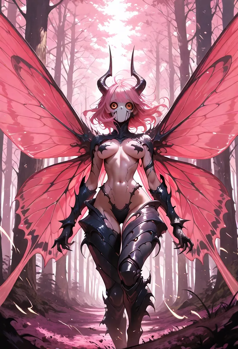Cute butterfly girl