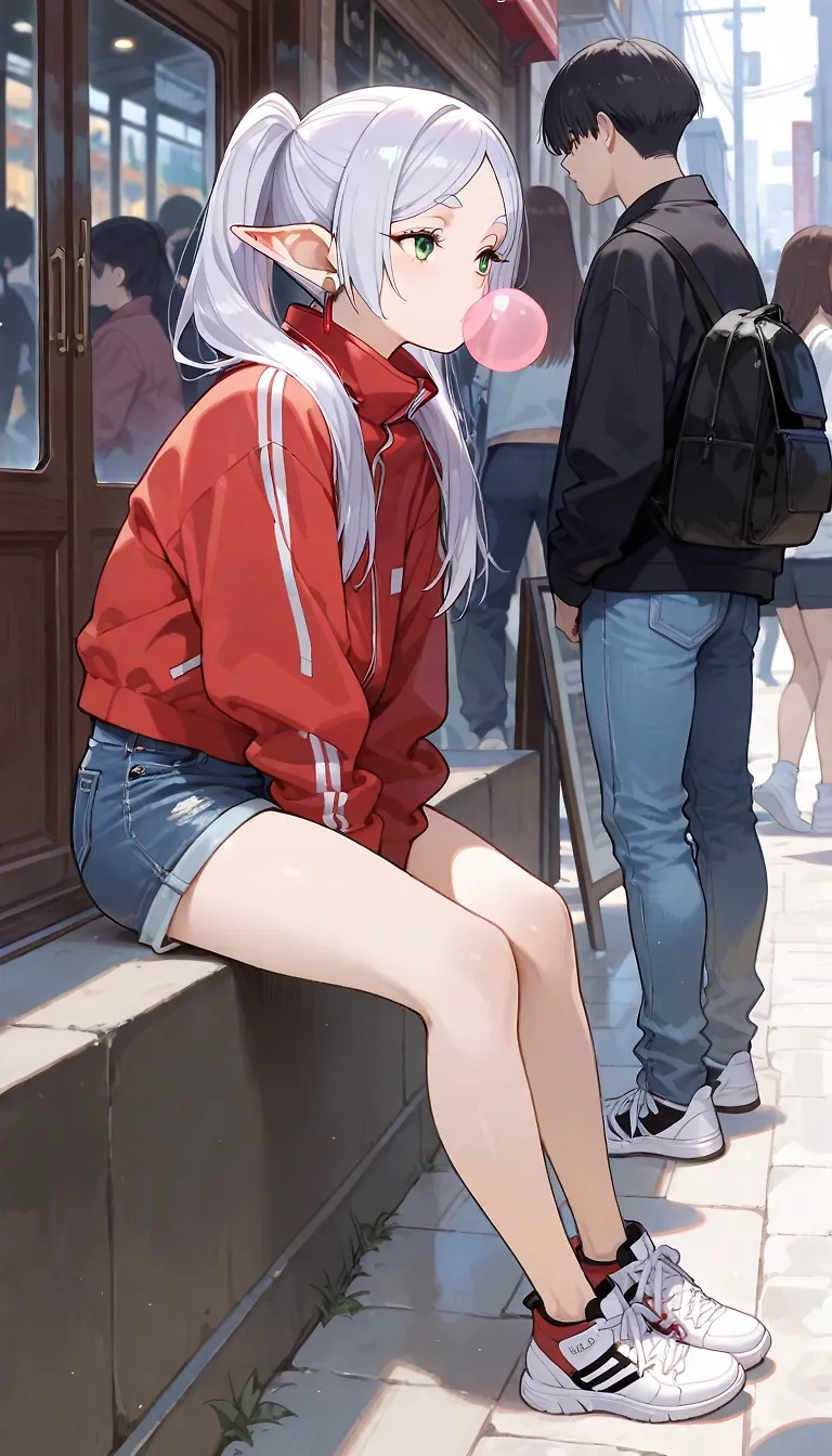 AI art "Frieren is waiting"