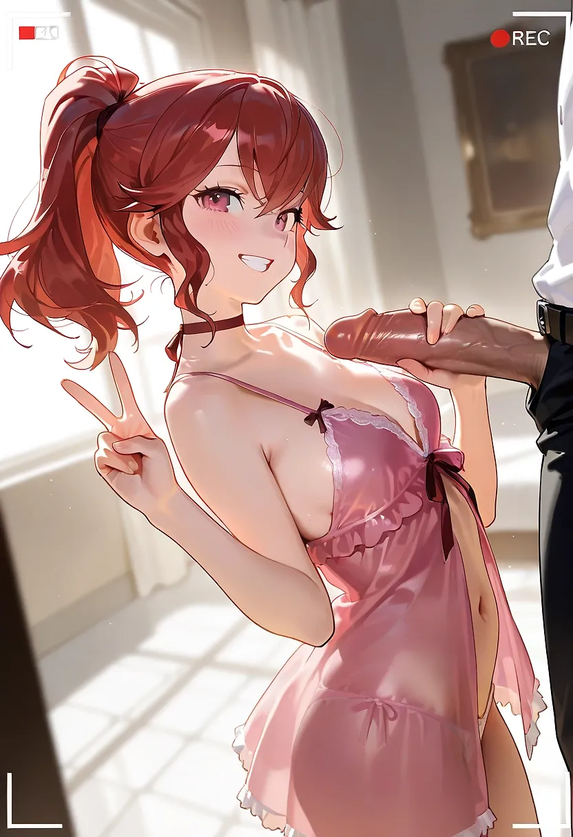 AI art "Anna's New Scheme" with user description "Anna's latest get-rich-quick scheme has been very effective so far...

Search terms edited in from the future:
Fire Emblem Heroes FE FEH , camgirl livestream recording deepthroat blowjob facial"