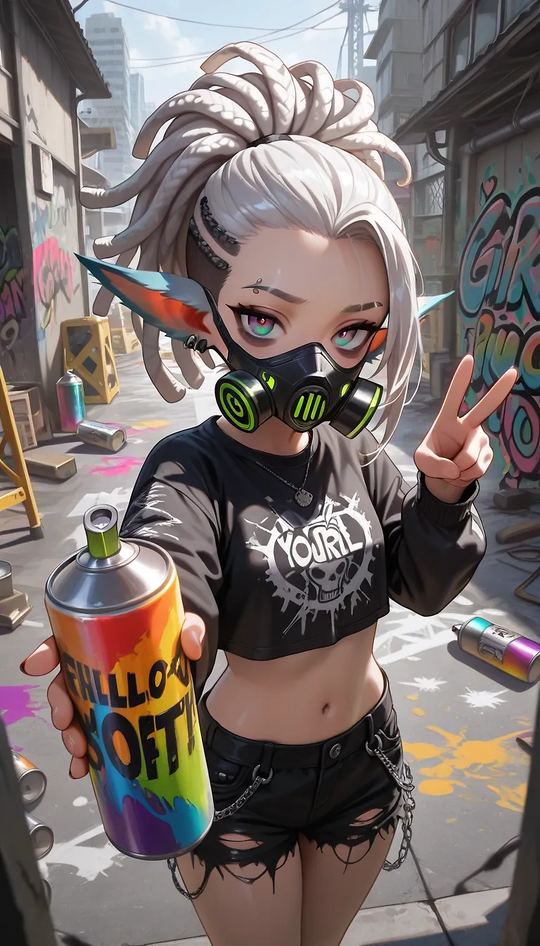 AI art "Contemporary yordle artist"