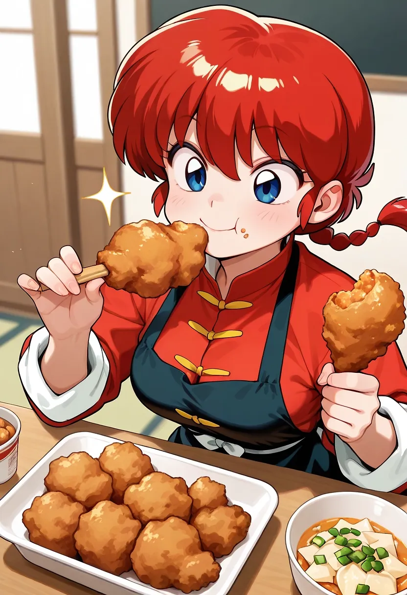 National Fried Chicken Day with Ranma