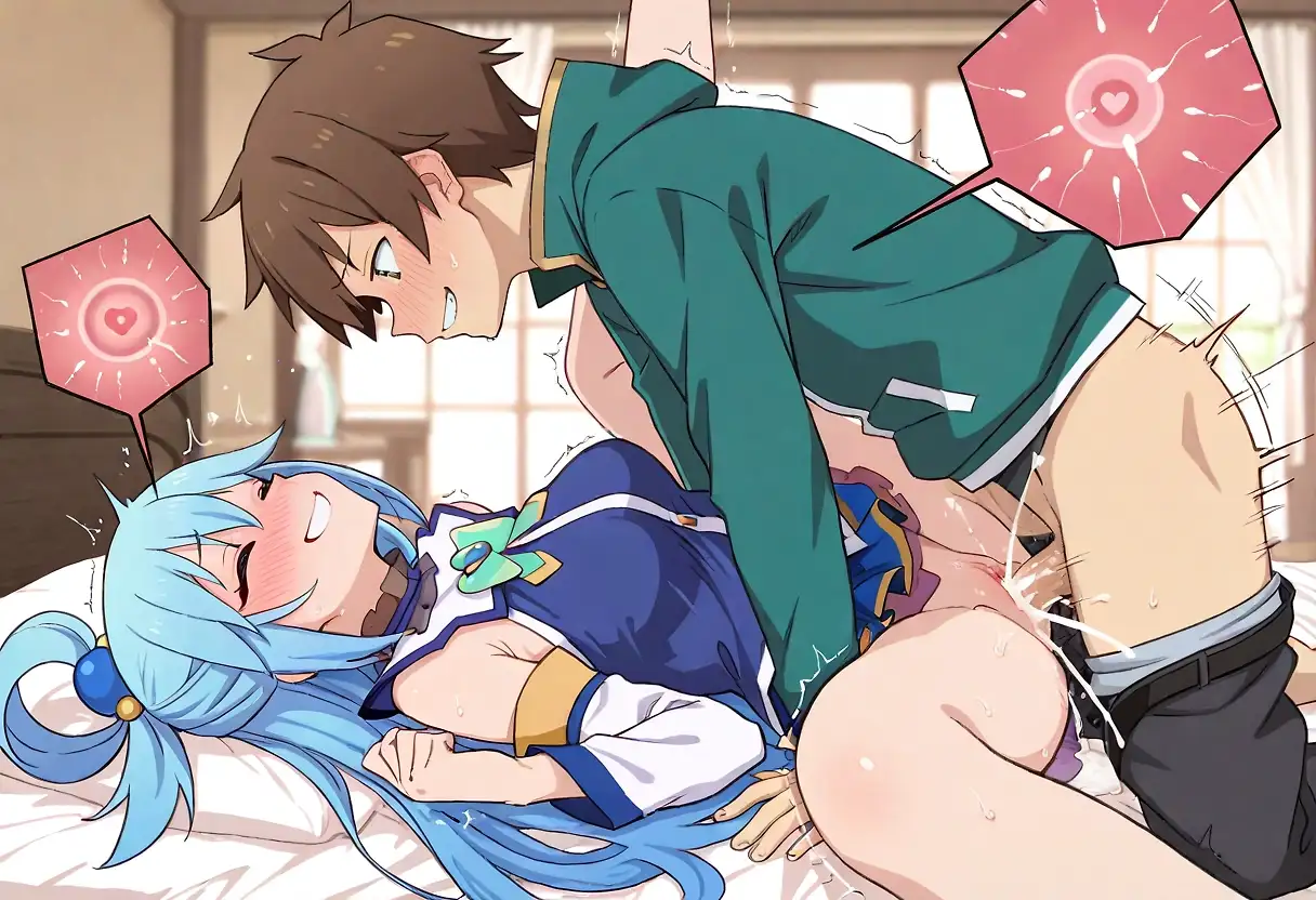 Aqua and Kazuma Impregnation Sex