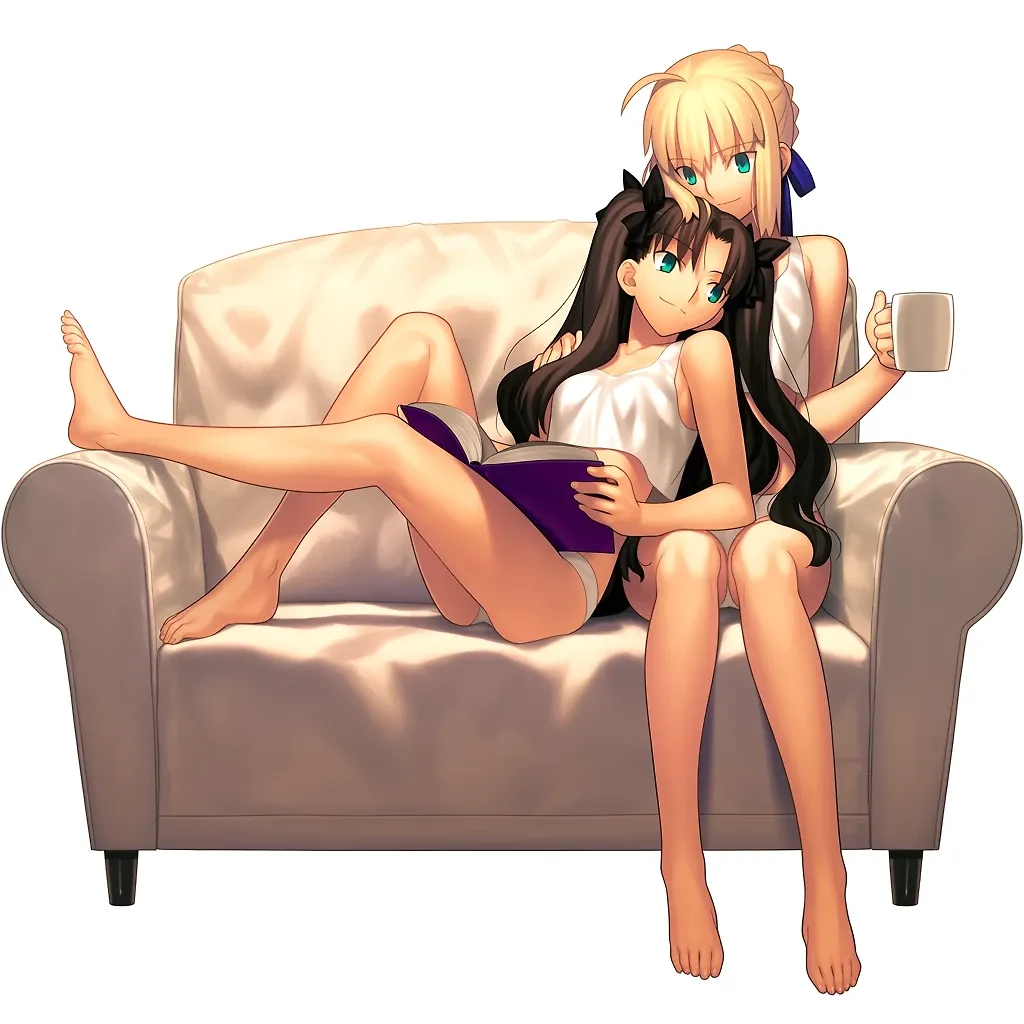 AI art "Saber x Rin Toesaka"