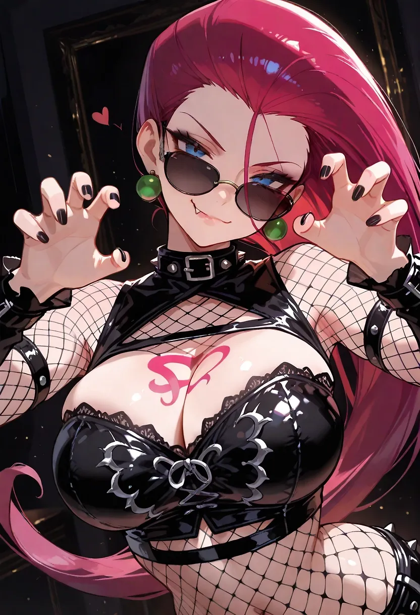 AI art "Alt Jesse" with user description "It does some interesting stuff with her hair lol"