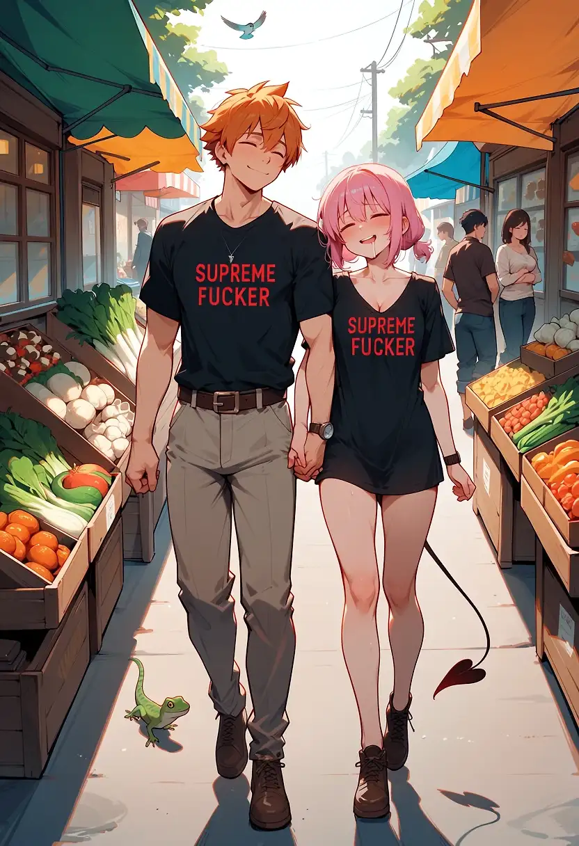 AI art 'To Love-Ru Reloaded | Slice of Life | Farmer's Market'