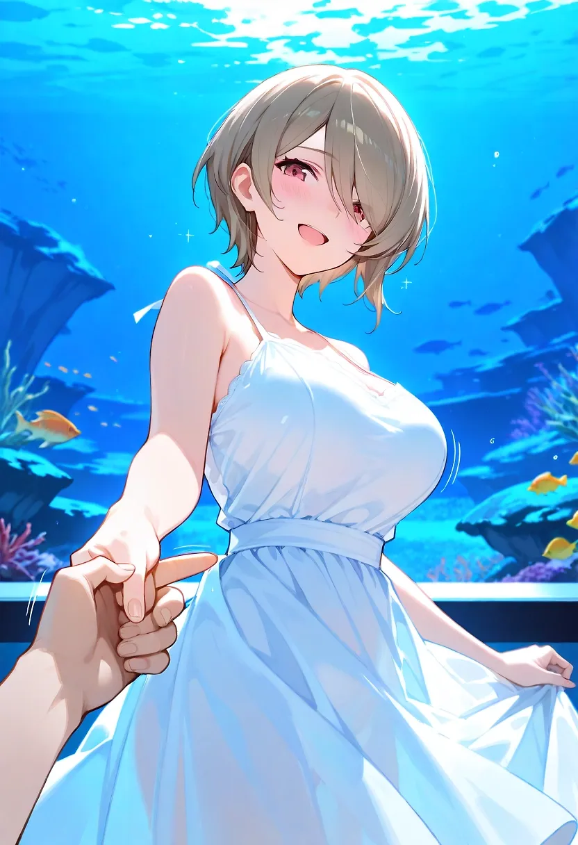 Aquarium date with Rita