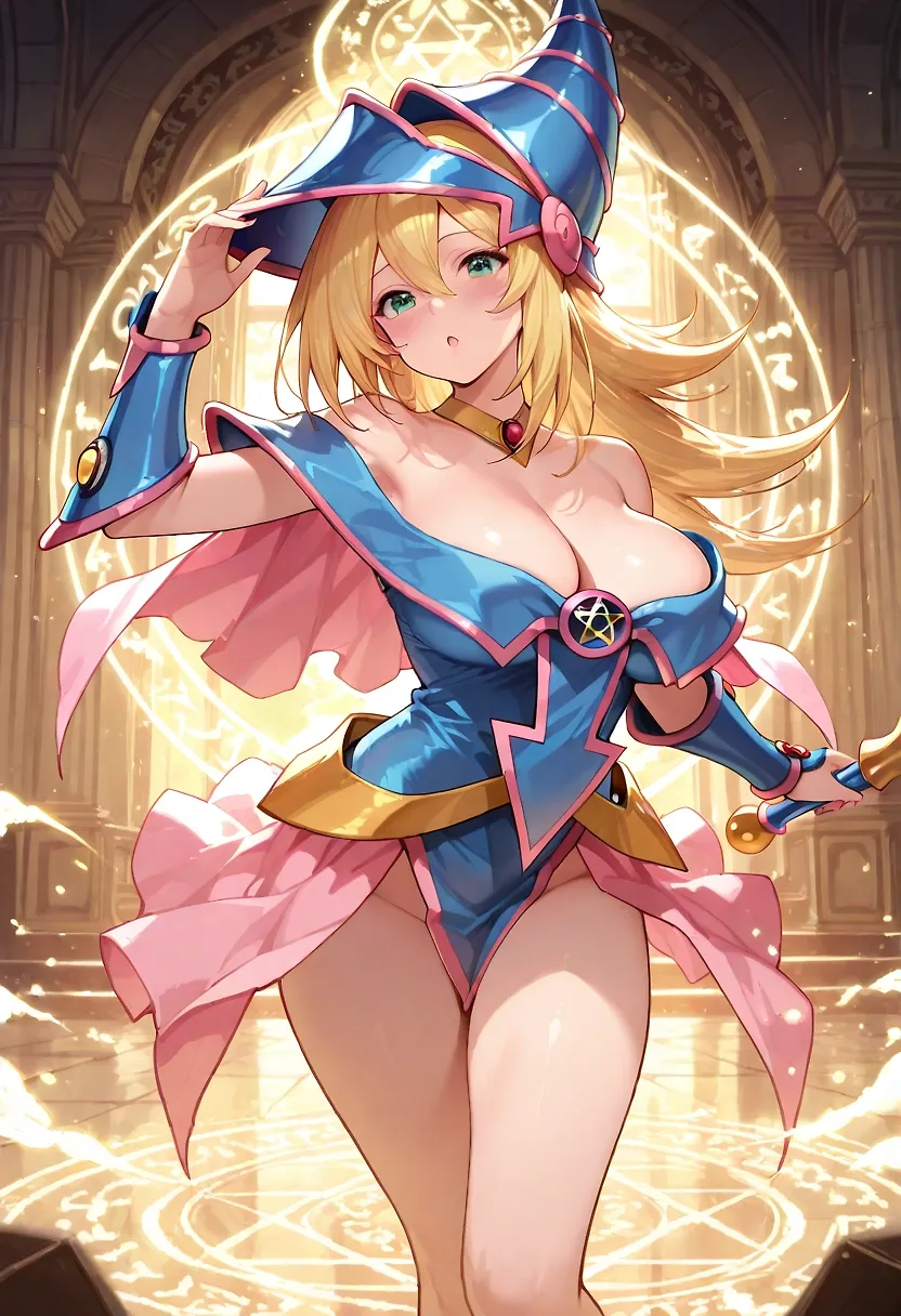AI art "Dark magician girl"