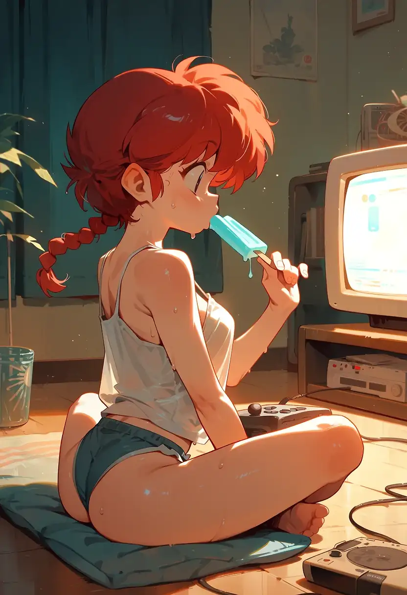 AI art 'National freezer poo and video games day.'