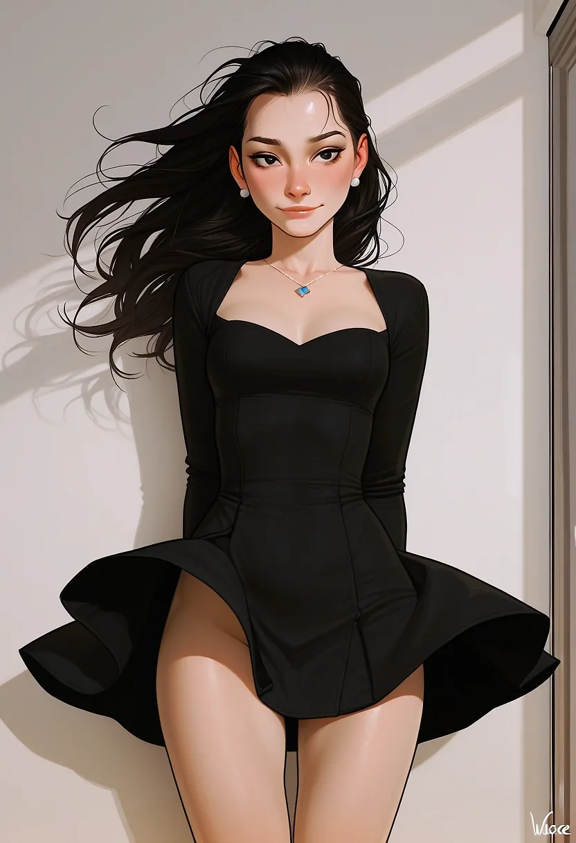 Annie's wardrobe. LBD (little black dress)