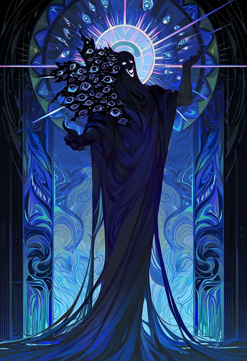 AI art 'The Devil (Anima test)' with user description 'I got some interesting results. I'm still not sure I understand what's new about Anima compared to the others. I've noticed it doesn't specify a word limit, is that true?'