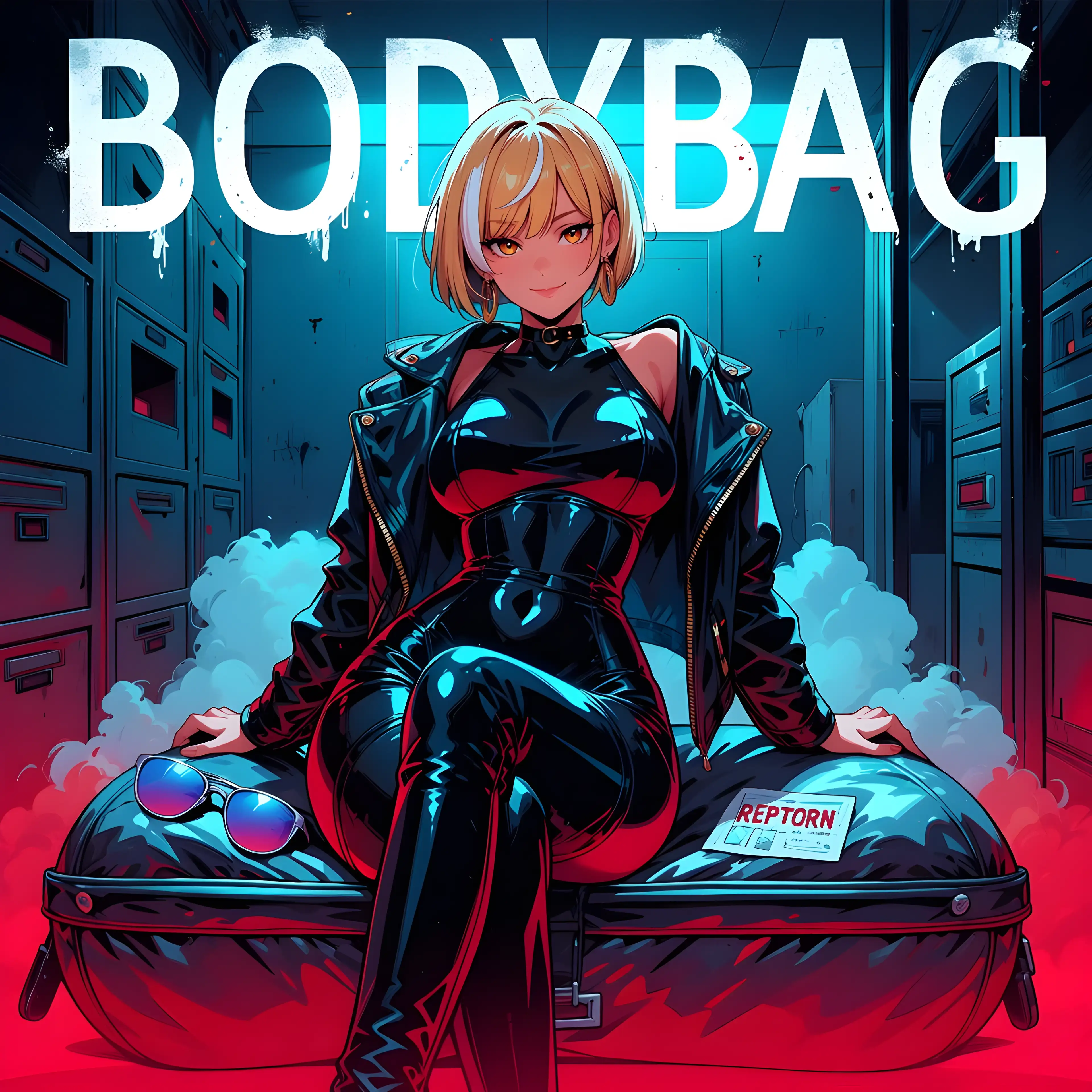 AI art 'Bodybag, Sofia’s Lyrics Challenge 🖤' with user description 'Bodybag, Sofia’s Lyrics Challenge 🖤

Sofia’s current favorite song had to become part of @heihund’s Lyrics Challenge.

I could have kept it simple.
A few hot images, a title, done.
And honestly, the first versions were already pretty damn nice. 😏

But Bodybag by Wind Walkers deserved more than that.

So instead of just making “boring” sexualized images, I tried to turn the lyrics into a small visual journey.
Pressure. Addiction. Distance. Regret.

This became darker, sexier and way more emotional than I planned.
And I love it for exactly that.

The cover feels like a real album moment.
The last image feels like the final nail in the story. 🤌🖤

I hope the passion behind this one comes through.

Lyrics:
[Verse 1]
Under pressure, but the good kind, yeah
The kind that make your lungs swell up
And feel light headed
I'm chasing what you got
And I know I'm not being myself
When I'm throwing some unconscious lines
Maybe if you recognized it

[Pre-Chorus]
Well you, hang up when I call
Leave me up all alone
Disconnect from my soul
Even if it makes you sad
I don't got what you need
Just be sure when you leave
That you leave me in a body bag, yeah

[Chorus]
Just leave me in a body bag (body bag)
Just leave me in a body bag

[Verse 2]
Yеah yeah
Fucked you over 'bout a hundrеd times
It's getting easier to lie on you
Knowing it ain't right
To feel high
On temporary dopamine thrills
I'm taking every dose of you
You're staying even knowing you should

[Pre-Chorus]
Hang up when I call
Leave me up all alone
Disconnect from my soul
Even if it makes you sad
I don't got what you need
Just be sure when you leave
That you leave me in a body bag

[Chorus]
Just leave me in a body bag
Just leave me in a body bag

[Bridge]
So I don't say that I miss you
Not chasing after you, not anymore
So, I'm lost without virtue
It's not that I want to start a war

Yeah
I'm sorry you, I'm sorry you keep feeling it
You fell in love, fell in love with a hypocrite

[Pre-Chorus]
I don't got what you need
Just be sure when you leave
That you leave me in a body bag, yeah
[Chorus]
Oh
Just leave me in a body bag
Just leave me in a body bag

[Outro]
So I don't say that I miss you
Not chasing after you, not anymore
So, I'm lost without virtue
It's not that I want to start a war

Yeah!
Hang up when I call
Leave me up all alone
Disconnect from my soul
Even if it makes you sad
I don't got what you need
Just be sure when you leave
Leave me in a body bag, yeah

Song:
https://www.youtube.com/watch?v=ZIlibroPE8s

@peterco @octavian @warmicestudios @smut317 @gildenstein @casca_kirei-onna @bad77 @a_casual_prompter @parda @terror2 @hollenwulf @zerogroupe21 @goobygubby @cro_bo @saltymajor778 @zesoul @azariel @varcolac @ririfake'