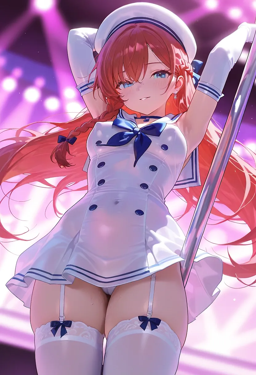 AI art "Red M stripper"