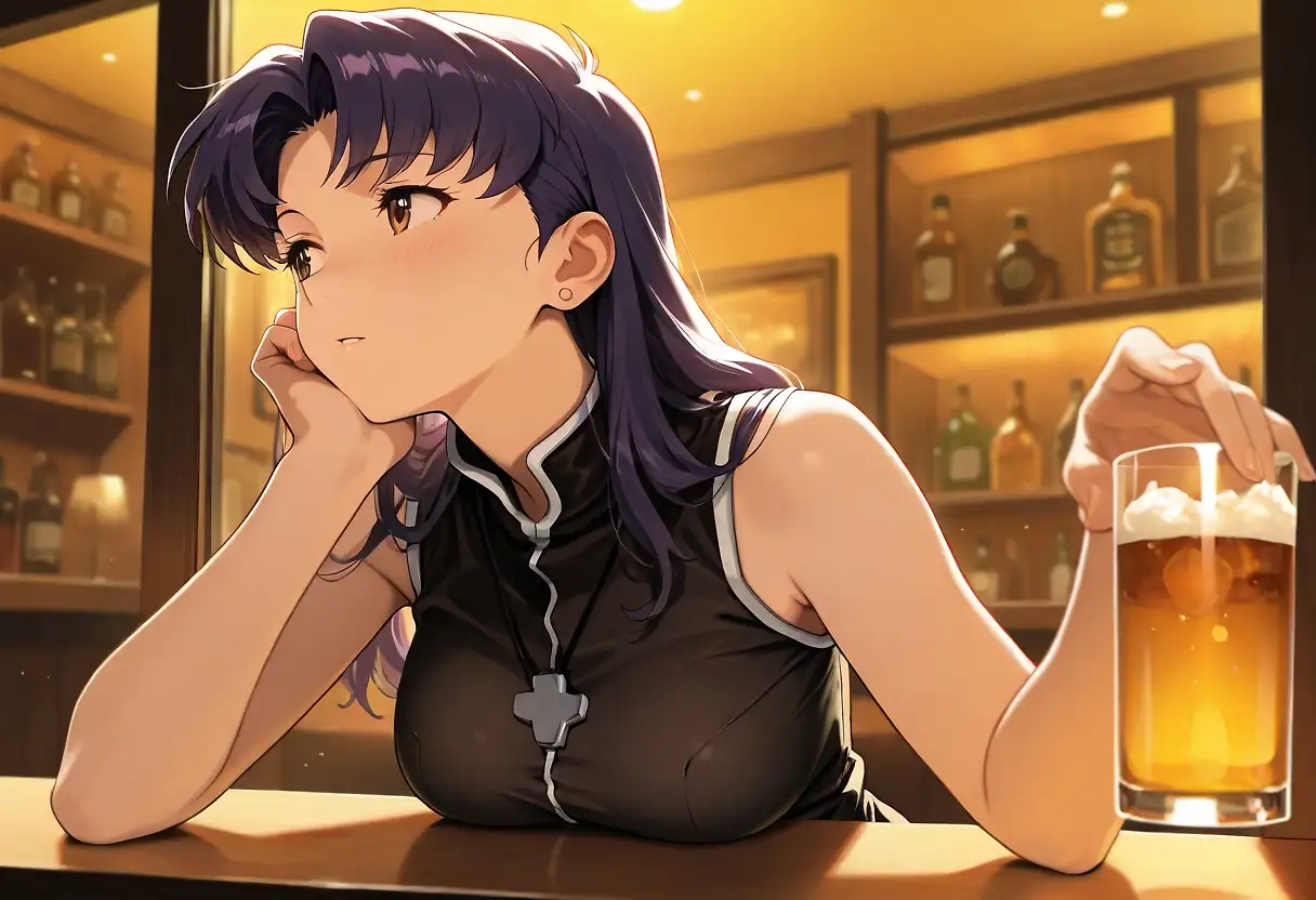 A difficult day... (Misato Katsuragi)