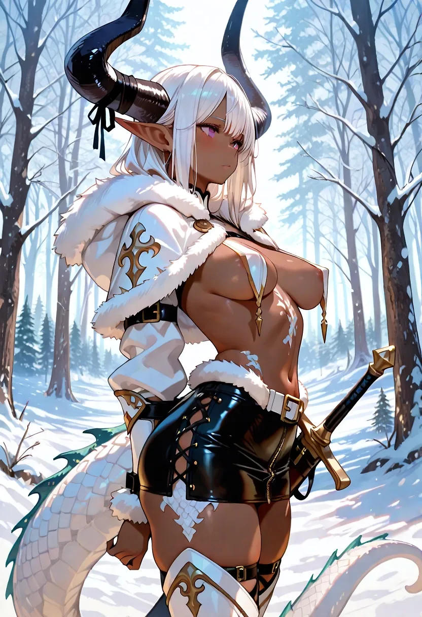 AI art "Snow dragon"