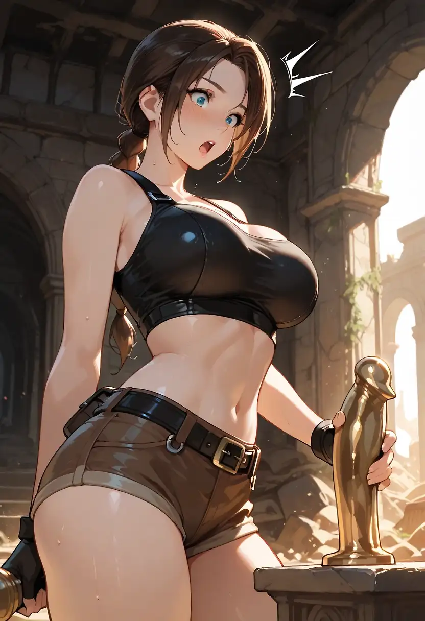 AI art "Lara Croft: Idolatry"