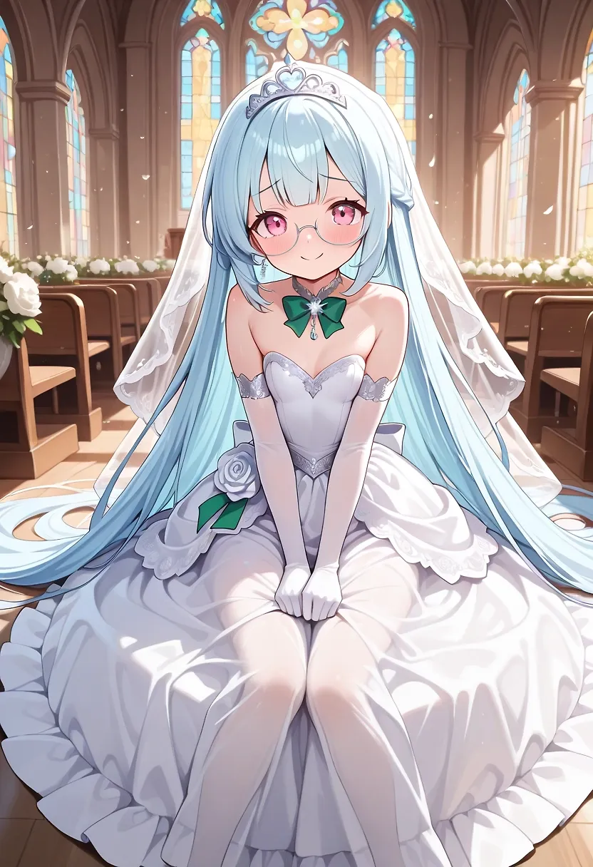AI art "Wedding Dresses" with user description "💙"