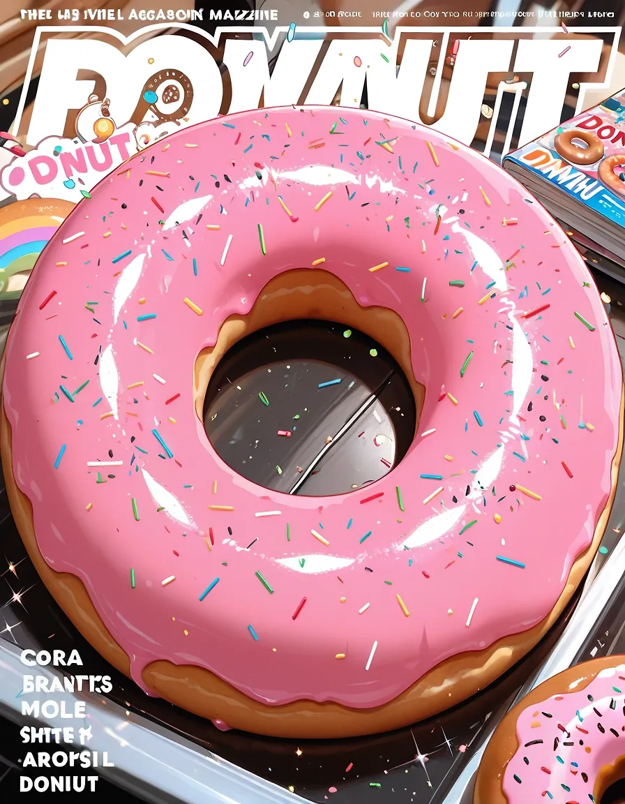 AI art "Donut cover girl?" with user description "The true protagonist"