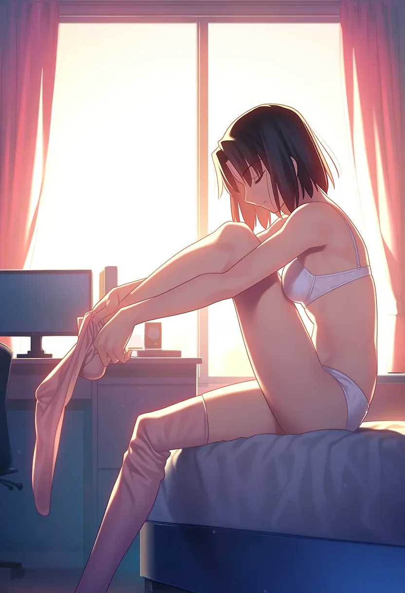 AI art "Shiki Ryougi"
