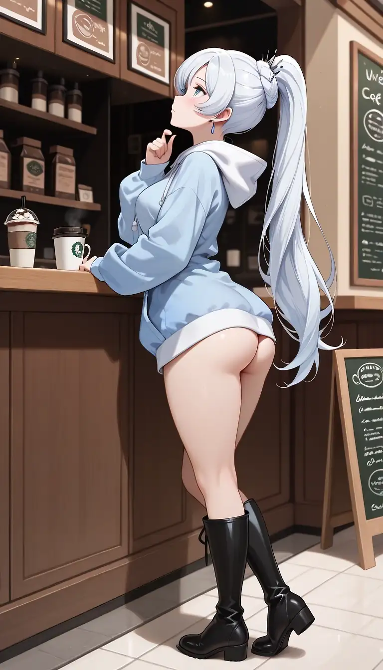 Weiss Schnee at the Coffee Shop