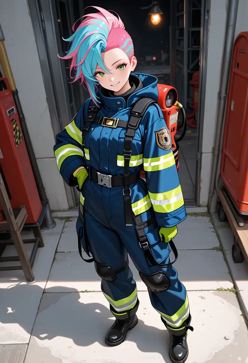 Sera as a Firefighter