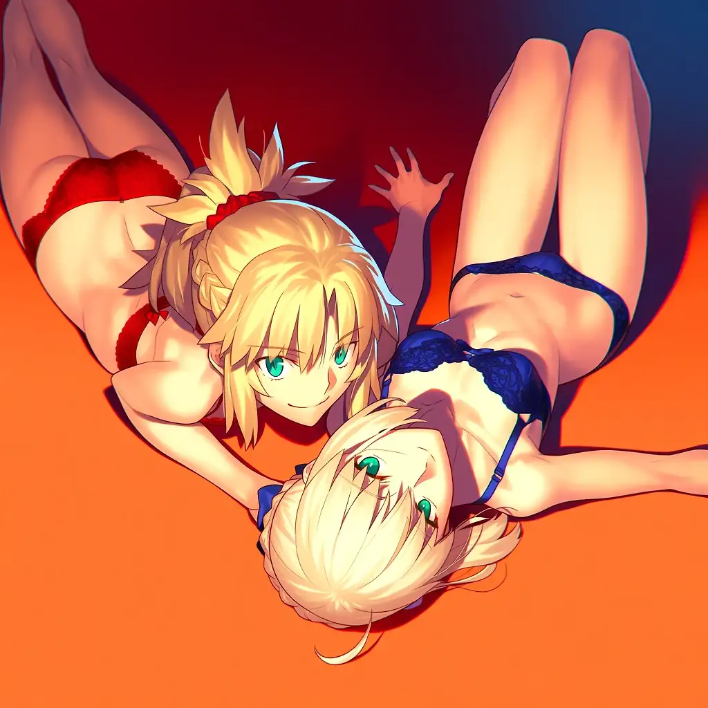 Saber x Mordred Photoshoot