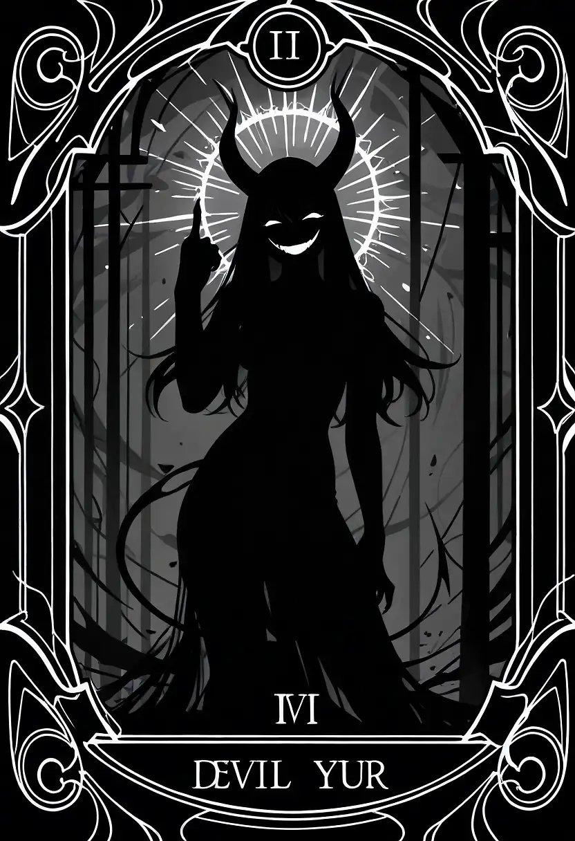 AI art 'The Devil' with user description 'The abyss, the dark side of the universe...'