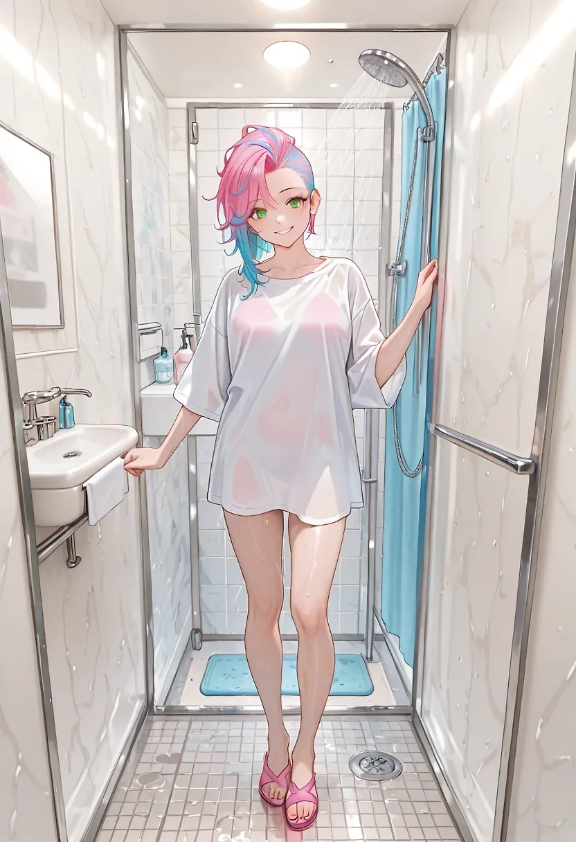 Sera in the Shower