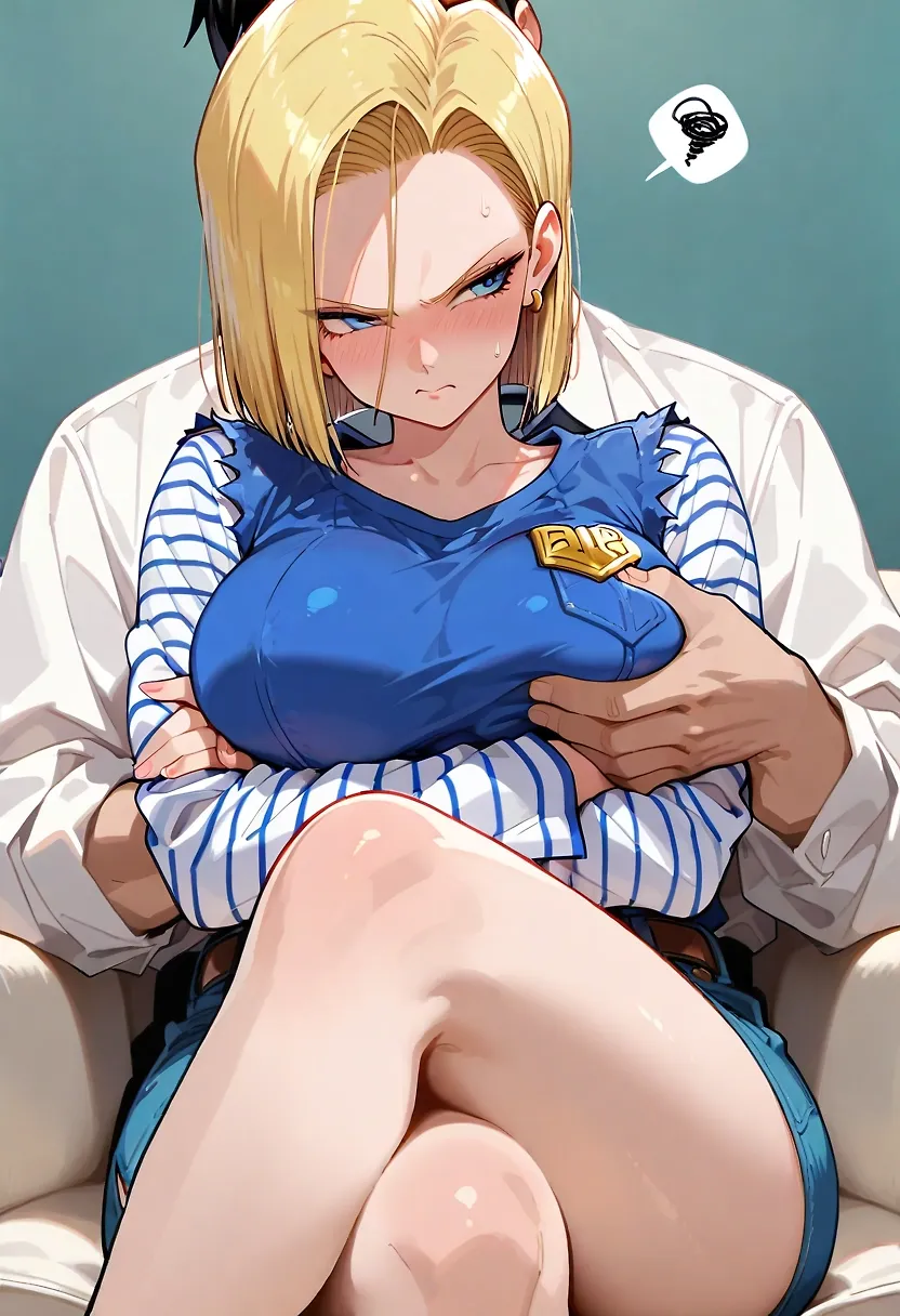 AI art "Careful…" with user description "She may step on that arm"