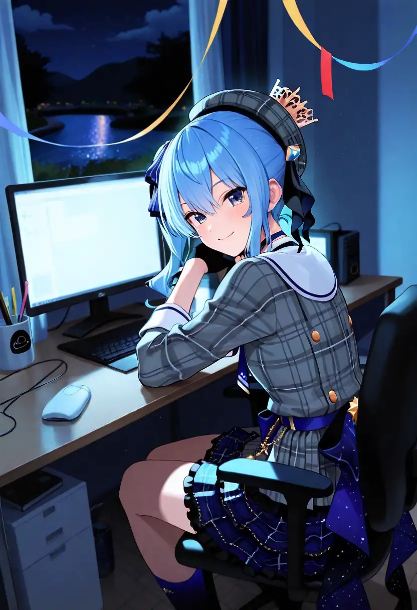 AI art 'Naughty Live with Suisei'
